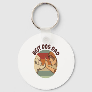 Best Dog Dad Keychain