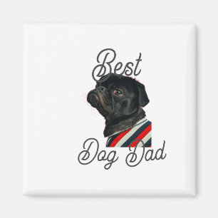 Best dog dad parents grandparents photo pet gray n magnet