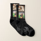 Best Dog Dad Personalized 2 Photos Black