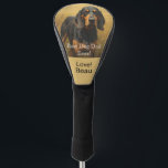 Best Dog Dad Personalized Golf Head Cover<br><div class="desc">Personalize this Dog breed golf driver cover with your favourite Dad's best friend and dog buddy. Add your dog's photo and name or keep the current dog art if you don't have a picture to use. We're sure this will make a Hit with your Golf Dad. He can have his...</div>