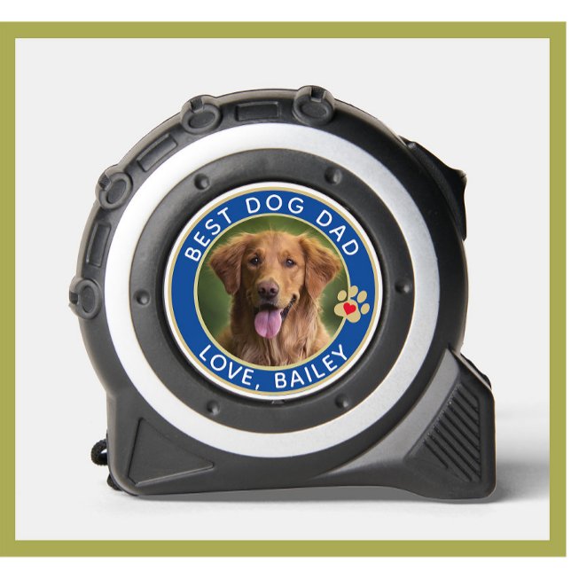 Best Dog Dad Photo Paw Prints Blue 1 (Creator Uploaded)