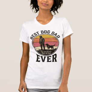 Best Dog Dad Vintage Sunset Vector Design_1 T-Shirt