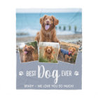 Best Dog Ever Modern Grey Photo Collage