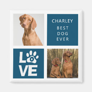 Best Dog Ever Personalized Photo Magnet