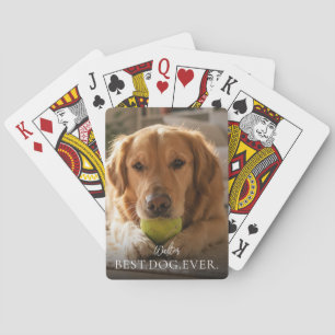 Best Dog Ever Pet Name And Photo  Playing Cards