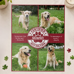Best Dog Ever Photo Collage Jigsaw Puzzle