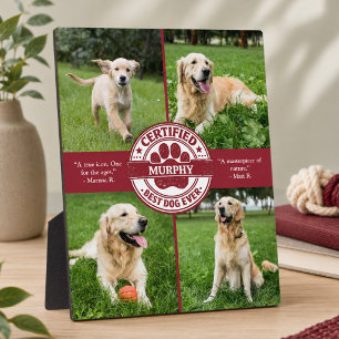 Best Dog Ever Photo Collage Plaque