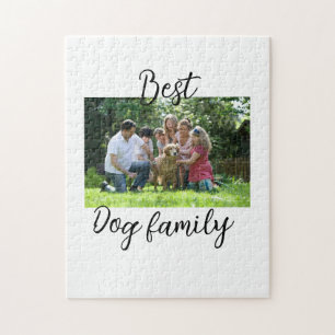 Best dog family mom dad pet animal friend holidayg jigsaw puzzle