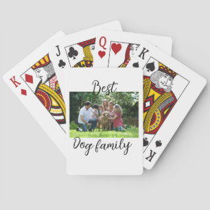 Best dog family mom dad pet animal friend holidayg playing cards