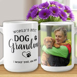 Best Dog Grandma Cute Personalized Pet Photo Coffee Mug<br><div class="desc">World's Best Dog Grandma ... Surprise your favourite Dog Grandma this Mother's Day , Christmas or her birthday with this super cute custom pet photo mug. Customize this dog grandma mug with your dog's favourite photo, and name. Great gift from the dog. COPYRIGHT © 2022 Judy Burrows, Black Dog Art...</div>