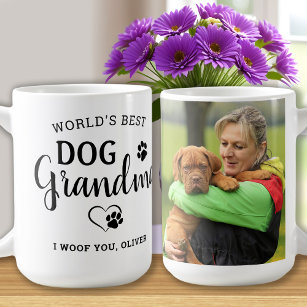 Best Dog Grandma Cute Personalized Pet Photo Coffee Mug
