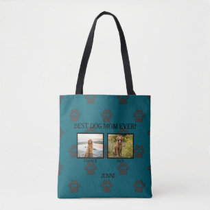 Best Dog Mom/Dad etc. Paw Prints Tote Bag