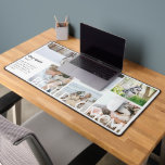 Best Dog Mom Definition | Five Photo Desk Mat<br><div class="desc">Modern 5 photo collage desk mat. Featuring a sweet definition of what a dog mom is with room for custom message. Add a stylish look to your workspace! This personalized desk mat makes a perfect give for the dog mom in your life! Fun, easy and unique - makes a great...</div>