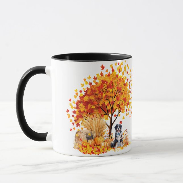 Best Dog Mom Ever Autumn, Bernese Mountain Dog Mug (Left)