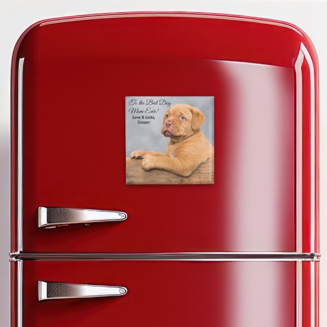 Best Dog Mom Ever Customizable Photo Magnet (Creator Uploaded)