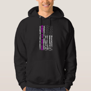 Best Dog Mom Ever  Cute Dog Paw Flag Mother's Day Hoodie