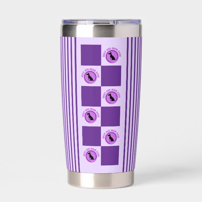 Best Dog Mom Ever, Dog Lovers Gifts Insulated Tumbler (Front)