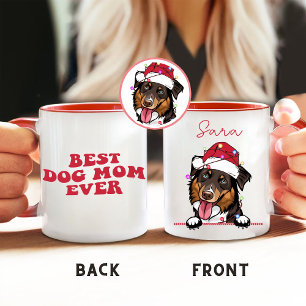 Best Dog Mom Ever Dog Personalized Hand Drawing Mug