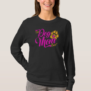 Best Dog Mom Ever Dogs paw print with heart T-Shirt