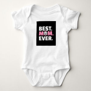 Best Dog Mom Ever English Bulldog Lover Baby Bodysuit