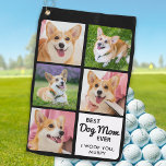 Best DOG MOM Ever - Golfer - Personalized 5 Photo Golf Towel<br><div class="desc">Best Dog Mom Ever ... Two of your favourite things , golf and your dog ! Now you can take them with you as you play 18 holes . Customize these golf towel with your dogs favourite photos and name. Whether it's a birthday, fathers day or Christmas, these dog mom...</div>