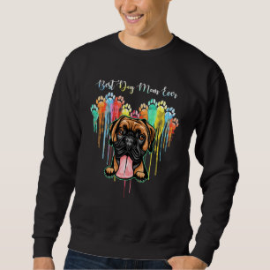 Best Dog Mom Ever Heart Boxer Dog Sweatshirt