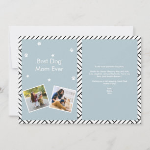 Best Dog Mom ever Mother's day greeting card