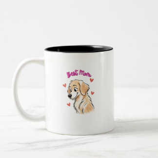 Best Dog Mom Ever Mug – Cute Golden Retriever Pupp