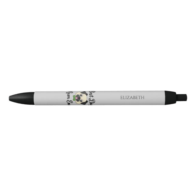 Best Dog Mom Ever Personalize Black Ink Pen (Front)