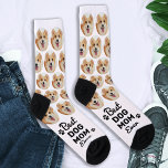 Best DOG MOM Ever Personalized Cute Pet Photo  Socks<br><div class="desc">Delight the Dog Lover in Your Life Introducing our charming Dog Photo Socks, the perfect gift for the ultimate dog mom! These socks are designed with the dog lover in mind, featuring an adorable all-over pattern that includes your cherished pup's picture and playful paw prints. Features Personalized Design: Transform your...</div>