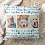 Best Dog Mom Ever Personalized Pet 3 Photo Throw Pillow<br><div class="desc">Best Dog Mom Ever... Surprise your favourite Dog Mom whether it's her birthday, Mother's Day or Christmas with this super cute custom photo pillow . Customize this dog pillow with 3 of your dog's favourite photos, and personalized the centre photo with name. Double sided - Back side has the Best...</div>
