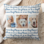 Best Dog Mom Ever Personalized Pet Photo Throw Pillow<br><div class="desc">Best Dog Mom Ever... Surprise your favourite Dog Mom whether it's her birthday, Mother's Day or Christmas with this super cute custom photo pillow . Customize this dog pillow with 3 of your dog's favourite photos, and personalized the centre photo with name. Double sided - Back side has the Best...</div>