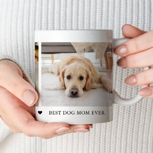 Best Dog Mom Ever Personalized Photo Collage Coffee Mug