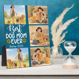 Best Dog Mom Ever Personalized Photo | Cute Dog Plaque