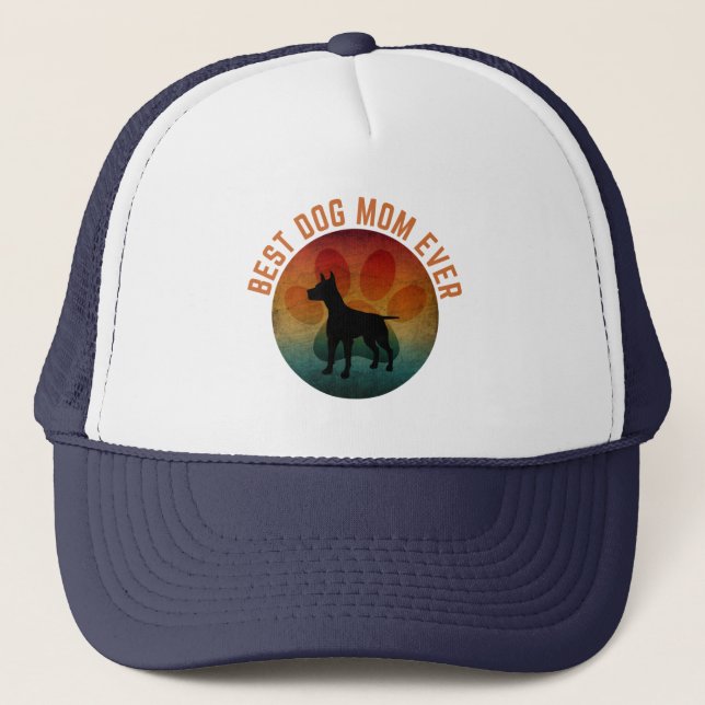 best dog mom ever  trucker hat (Front)