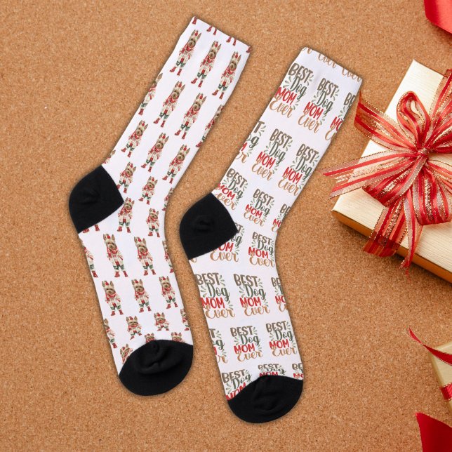 Best Dog Mom Ever Yorkshire Terrier Yorkie  Socks (Creator Uploaded)