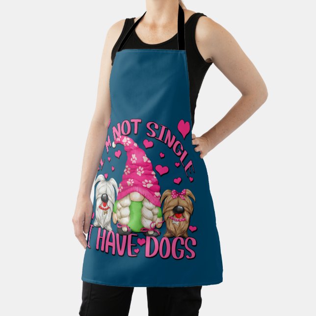Best Dog Mom Gnome Funny Dog Saying For Women Apron (Insitu)