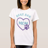 Best Dog Mom Heart W Paw 