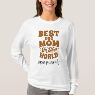 Best Dog Mom In World Rescue Only Retro T-Shirt