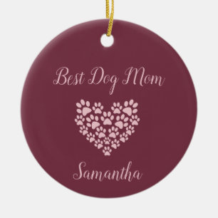 Best Dog Mom Personalized Ornament