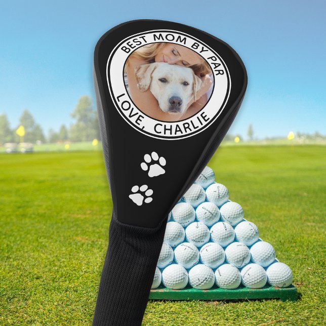 Best DOG MOM Personalized Pet Photo Name Golf Head Cover (Creator Uploaded)