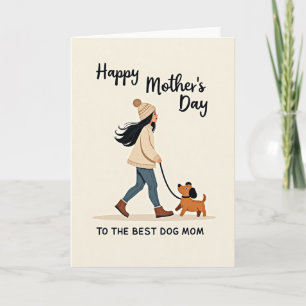 Best Dog Mom Sketch Card