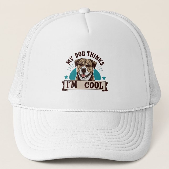 Best Dog Mom Trucker Hat (Front)