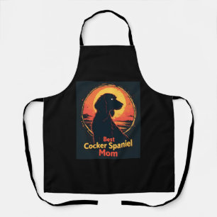 Best Dog Mother Mom - Vintage Cocker Spaniel T-Shi Apron