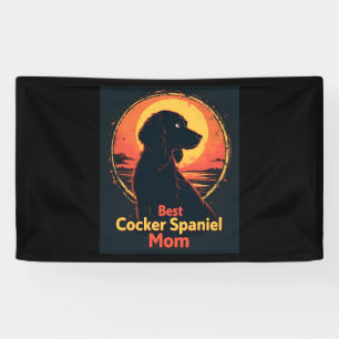 Best Dog Mother Mom - Vintage Cocker Spaniel T-Shi Banner