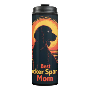 Best Dog Mother Mom - Vintage Cocker Spaniel T-Shi Thermal Tumbler