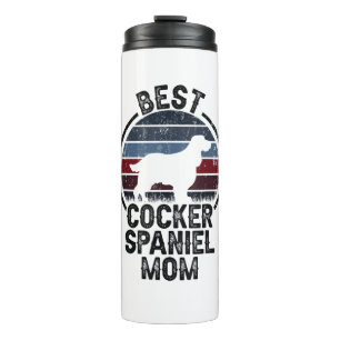 Best Dog Mother Mom - Vintage Cocker Spaniel Thermal Tumbler