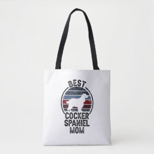 Best Dog Mother Mom - Vintage Cocker Spaniel Tote Bag