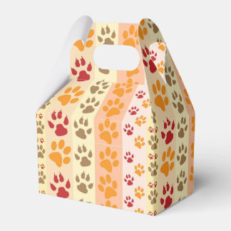 Best Dog Paw Print Pets Pattern Favor Box