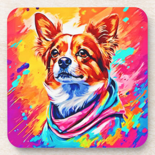 Best Dog Pet Paint Art Coaster